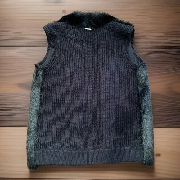 Michael Michael Kors Faux Fur Vest Designer Open Front Size XS EUC !! Beauty - Picture 2 of 9